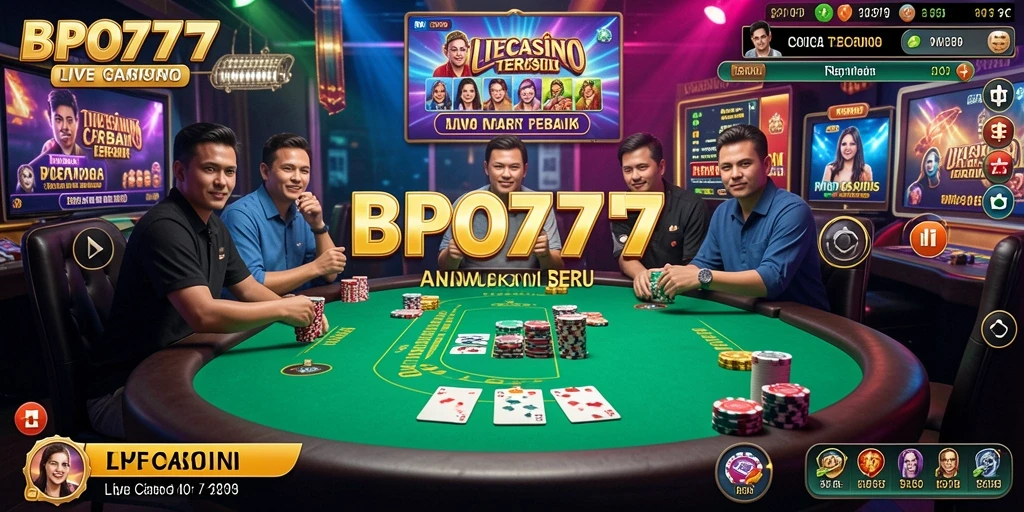 Tampilan menarik saat bermain Live Casino di BPO777.