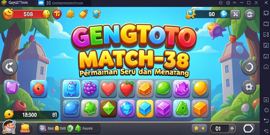 Tampilan gameplay GENGTOTO yang penuh warna dan seru.