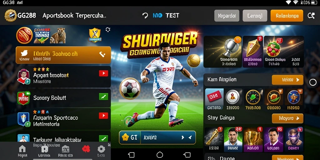 Tampilan gameplay aplikasi Sportsbook GG288 yang menarik dan mudah digunakan.