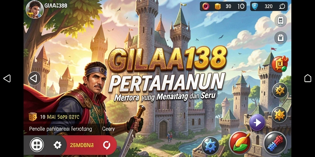 Tangkapan layar GILA138 menampilkan aksi pertahanan menara yang mendebarkan.