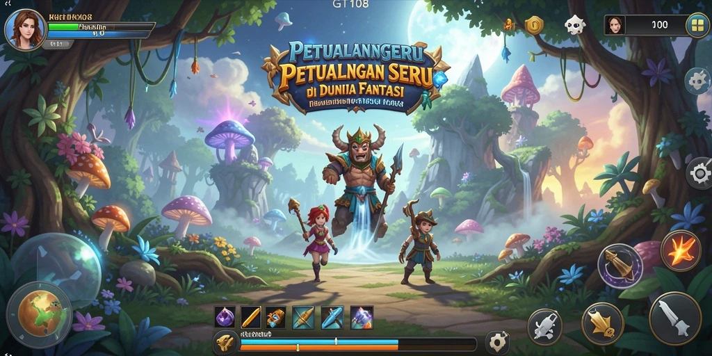Screenshot GT108 menunjukkan gameplay yang seru dan penuh aksi.