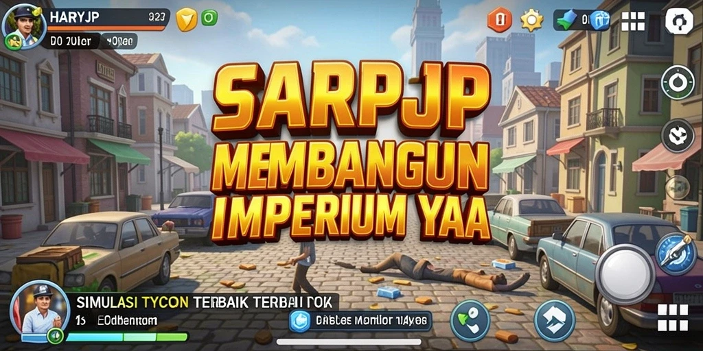 Tampilan gameplay menarik dari HARAPJP yang menantang strategi bisnis.