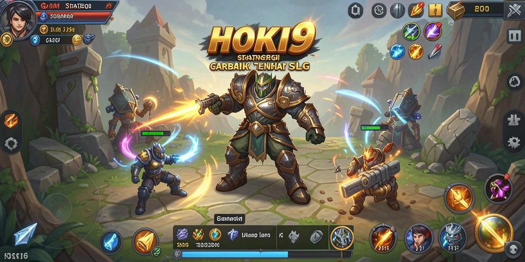 Tangkapan layar utama HOKI9 menampilkan aksi gameplay strategi yang mendebarkan.