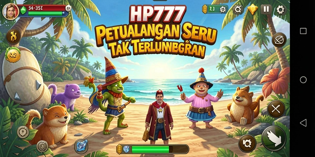 Screenshot gameplay HP777 menampilkan aksi petualangan yang mendebarkan.