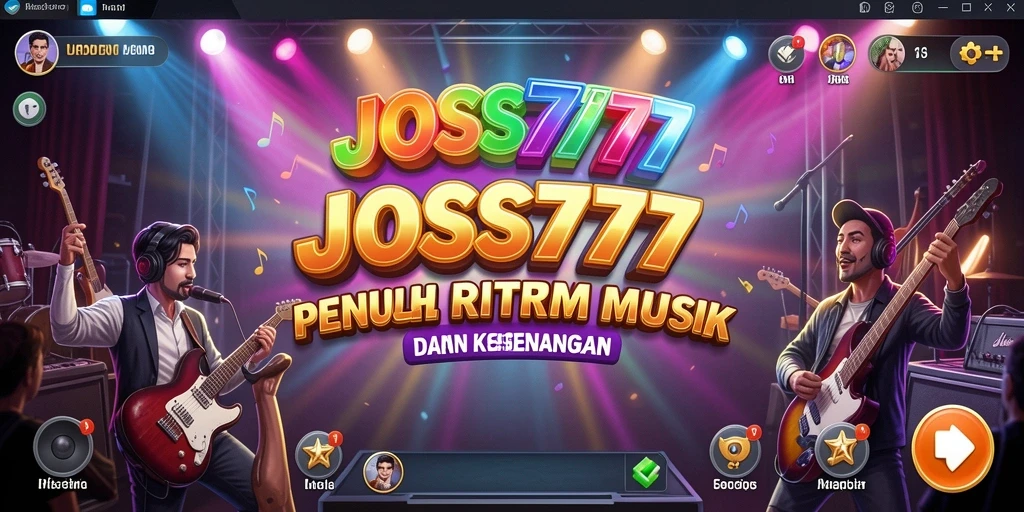 Screenshot gameplay JOSS777 menampilkan pemain yang sedang bersenang-senang dengan musik.
