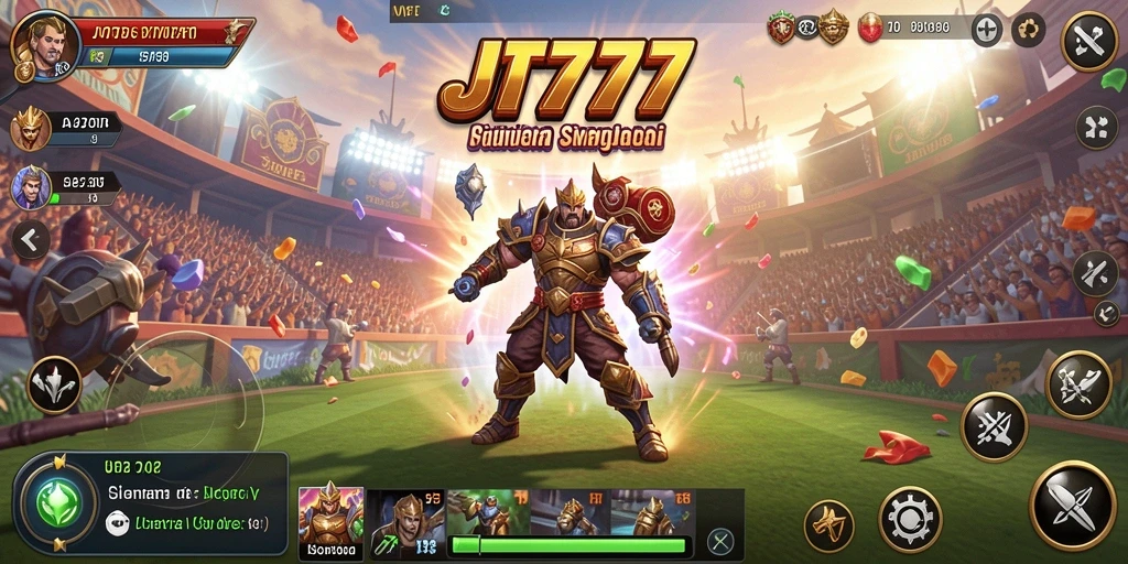 Sebuah screenshot menampilkan gameplay mendalam dari JT777.