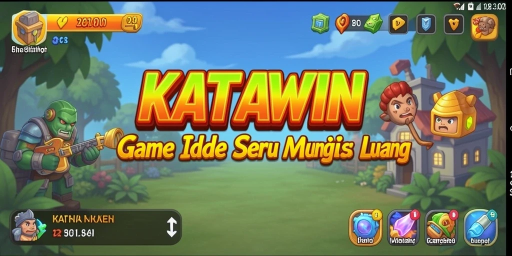 Tampilan gameplay KATAWIN yang menarik dan penuh warna.