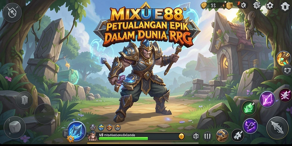 Tampilan gameplay RPG di MIXUE88 menampilkan aksi mendebarkan dan petualangan seru.