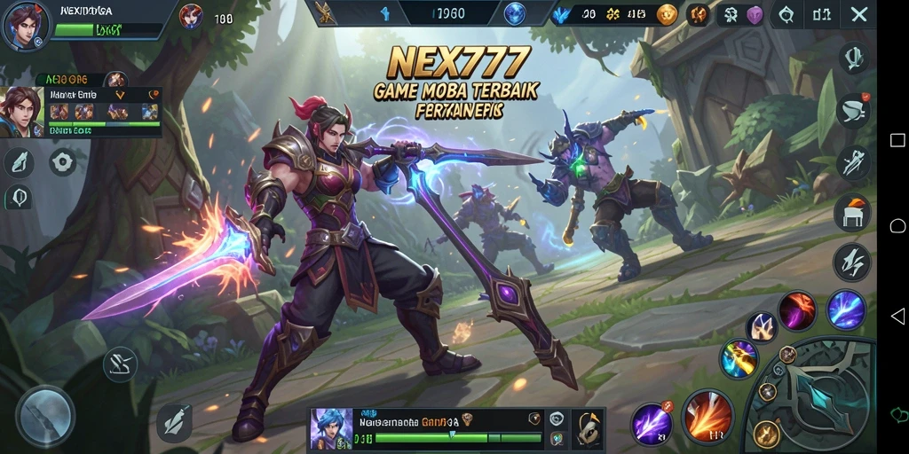 Tampilan gameplay NEX777 yang seru dalam pertarungan tim.