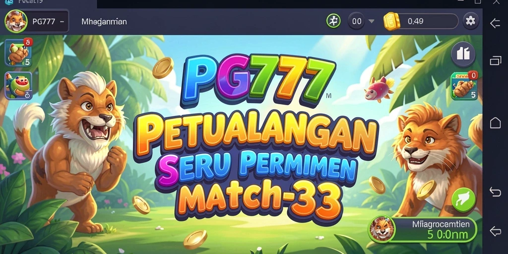 Tampilan gameplay PG777 yang menarik dalam genre Match-3.