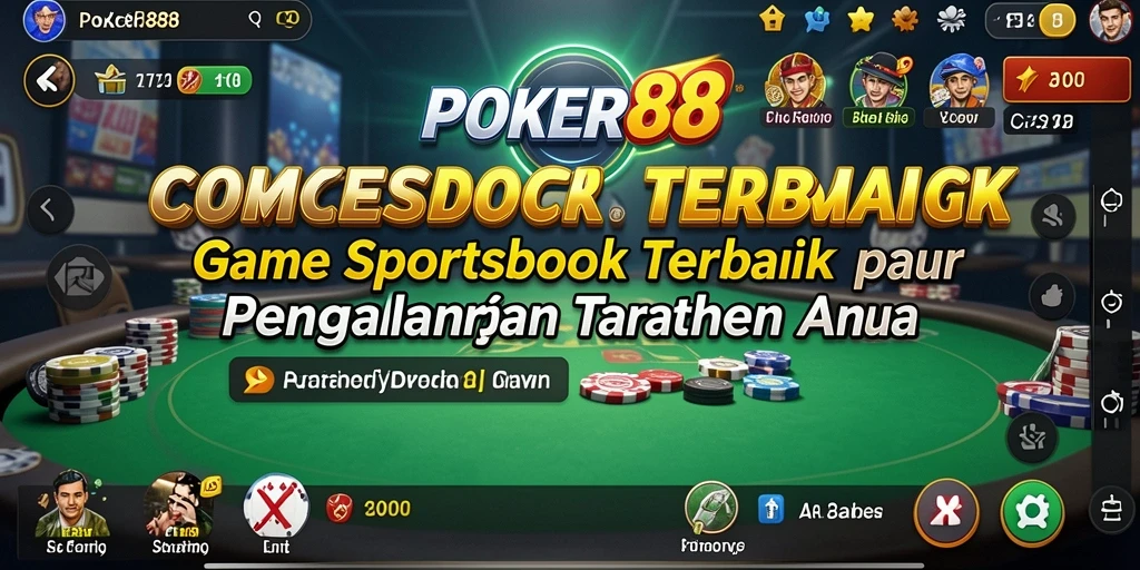 Tampilan utama POKER88 menampilkan antarmuka taruhan olahraga yang menarik.
