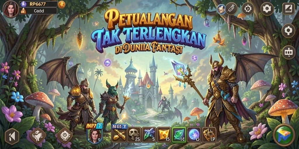 Tangkapan layar menarik dari gameplay RP6677 yang menampilkan petualangan epik.