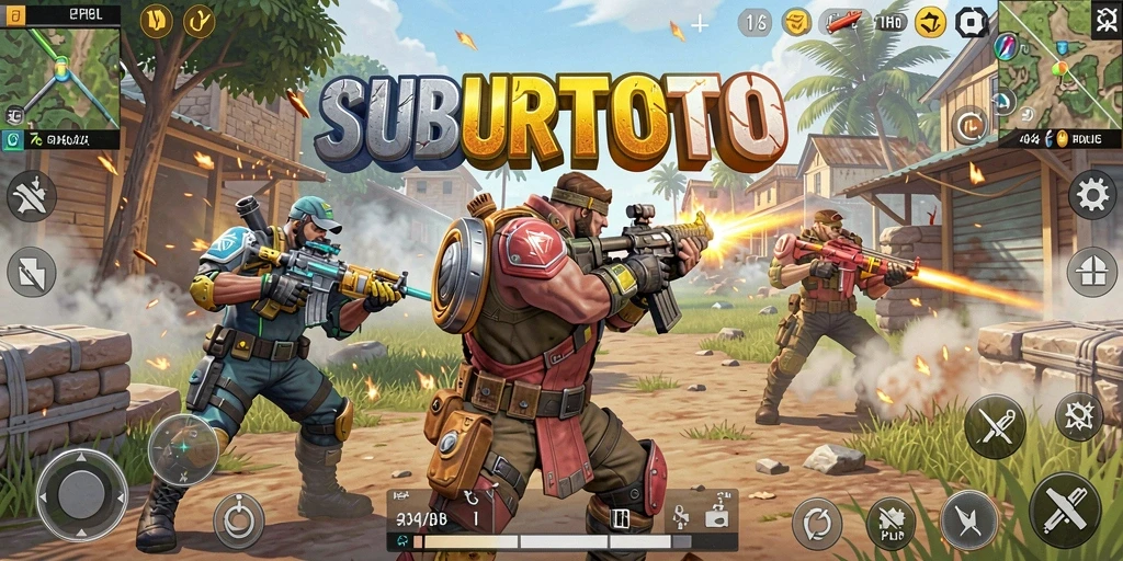 Tampilan aksi epic dalam pertempuran Battle Royale SUBURTOTO.