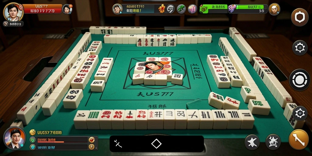 Tampilan gameplay menarik dari UUS777 yang menampilkan permainan Mahjong.