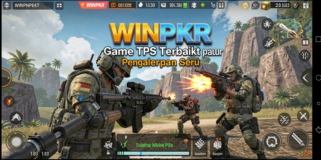 Tangkapan layar dari gameplay WINPKR yang mendebarkan dan penuh aksi.